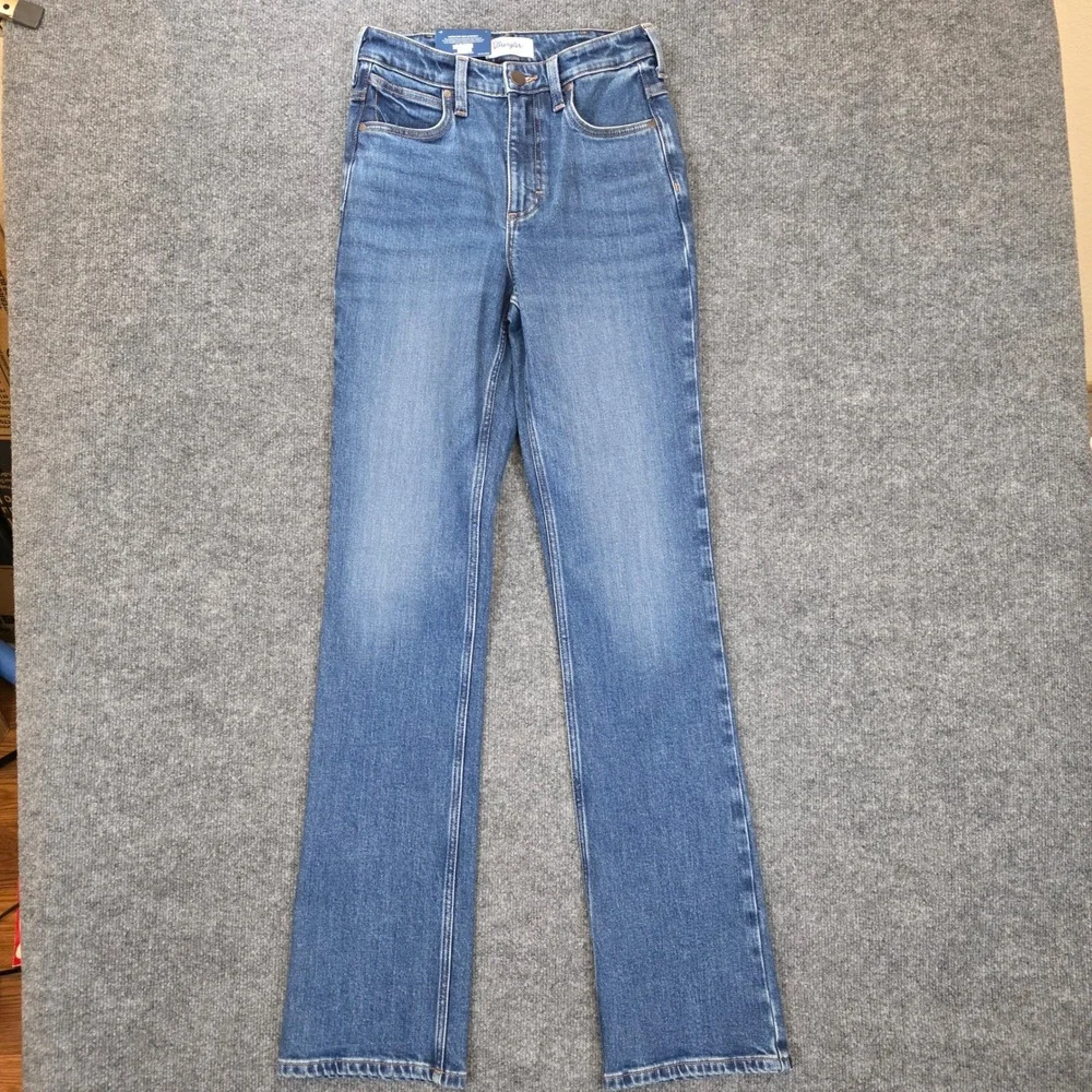 Wrangler Riding Jean Women 27x36 Blue High Rise Bootcut Rodeo Lillian‎ 112367607
